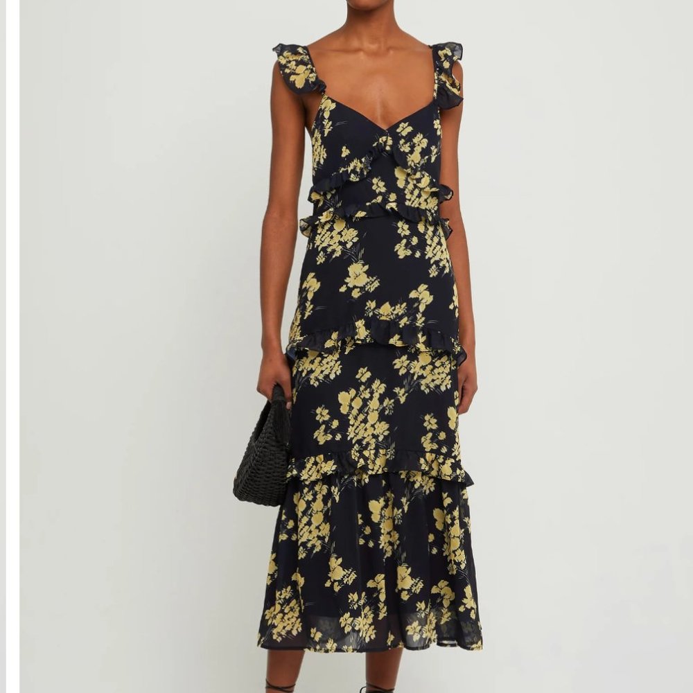 o.p.t Ingrid Dress - Navy Floral